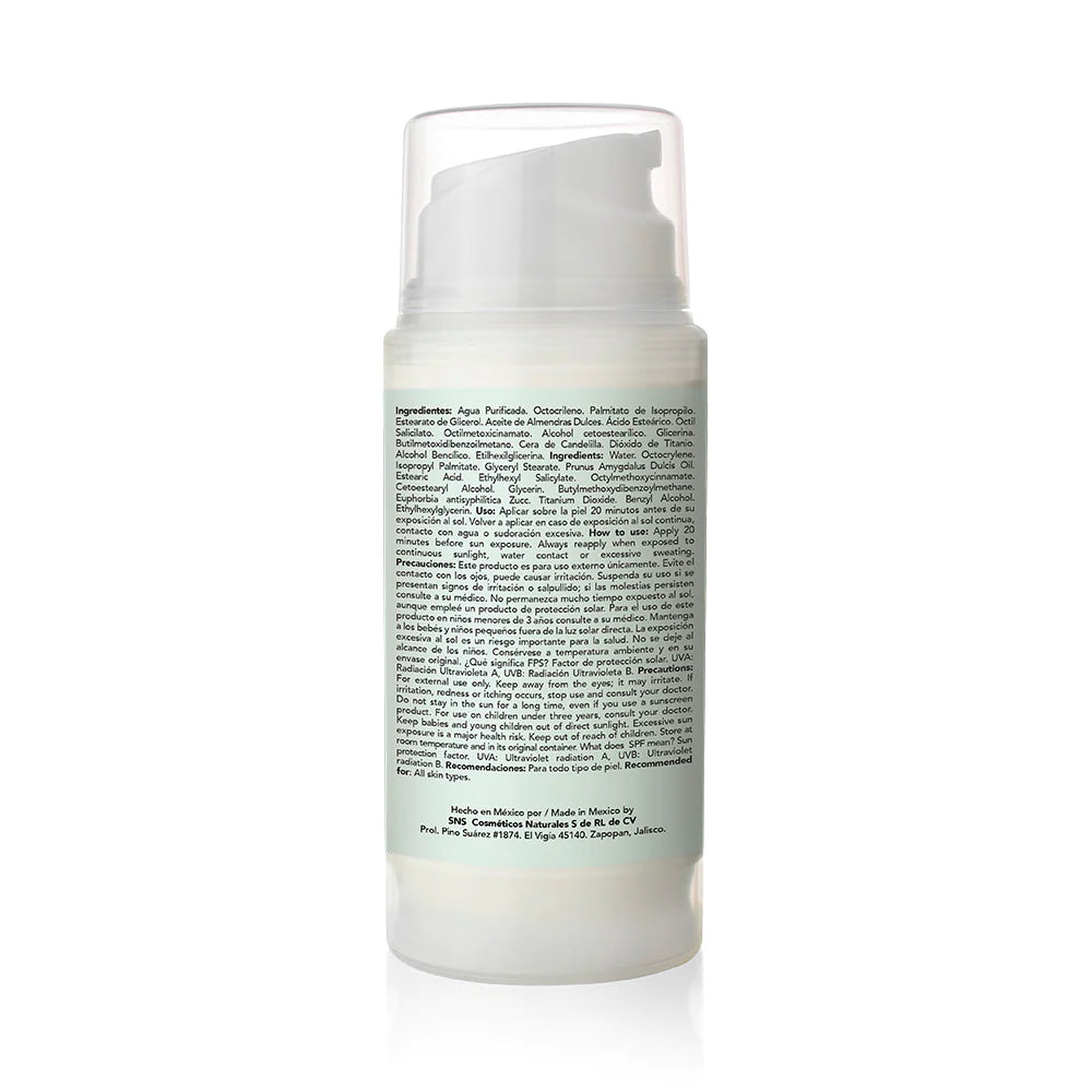 Bloqueador Solar Crema Resistente al Agua FPS 50